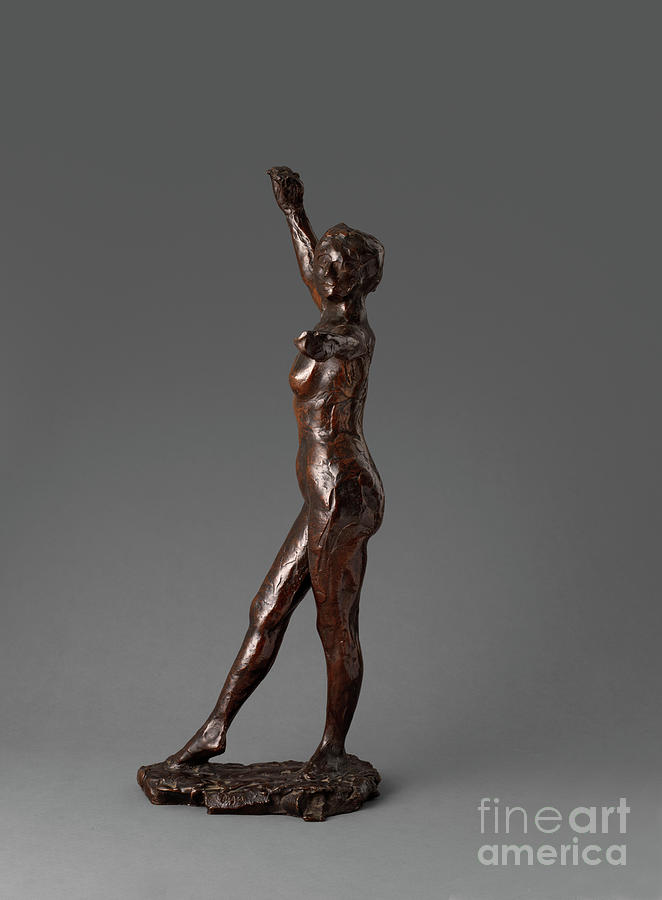 Dancer Ready To Dance, Right Foot Forward By Degas Sculpture by Edgar Degas