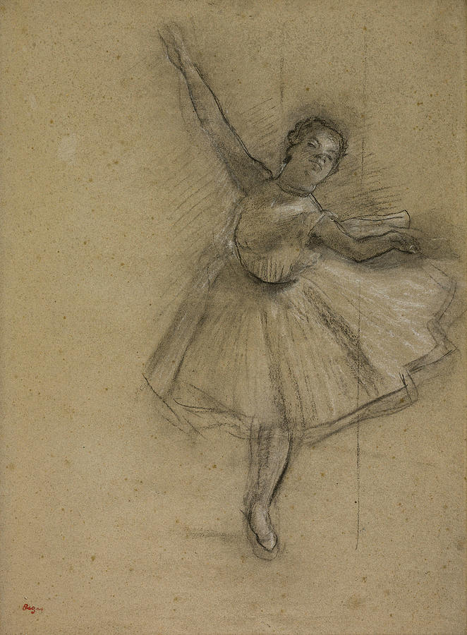 Dancer Turning Drawing by Edgar Degas