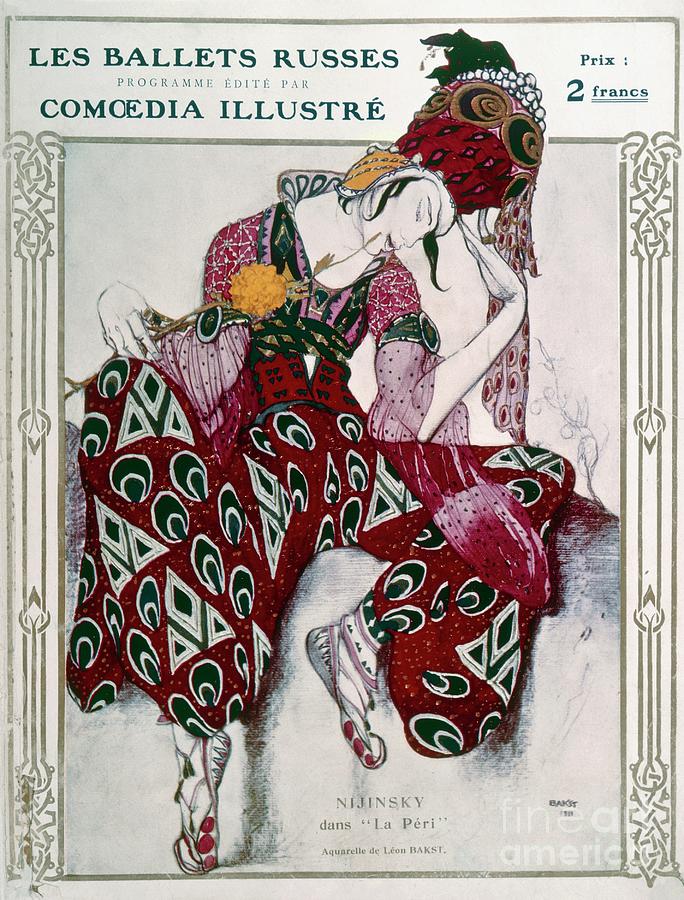 Leon Bakst Drawing - Dancer Vaslav Nijinsky, 1912 by Leon Bakst