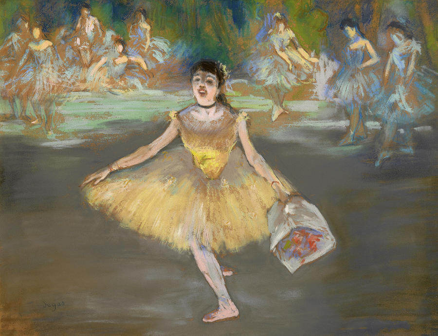 Quadrant smoke Pay attention to Dancer with a Bouquet, Ballerina Painting by Edgar Degas - Fine Art America