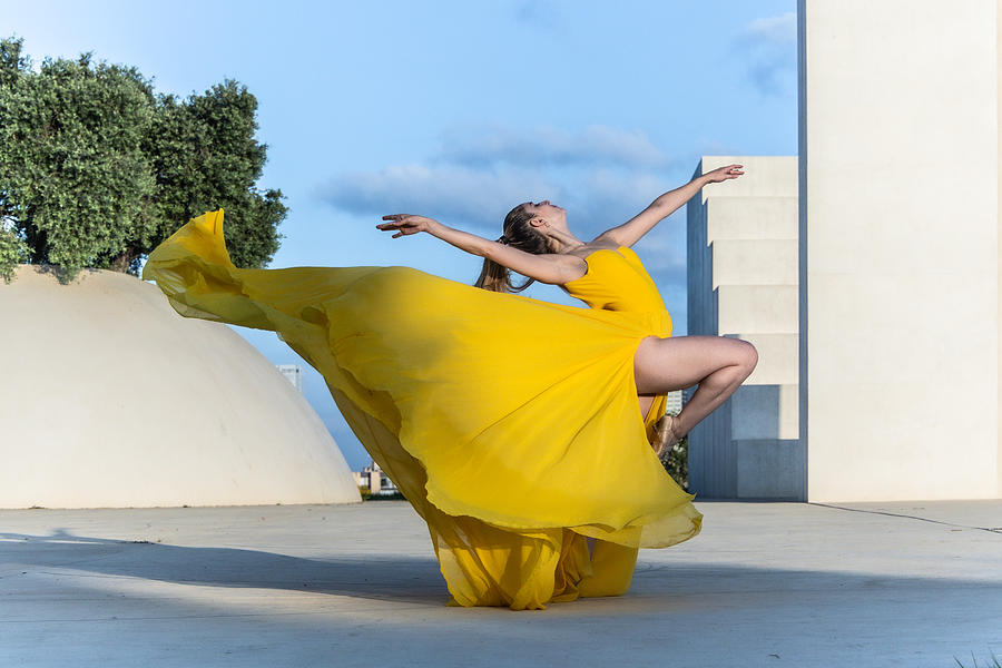 Dancer With Yellow Dress Photograph by Gila