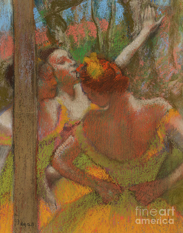 Dancers, 1896, pastel Pastel by Edgar Degas