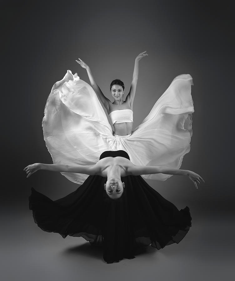 Performance Photograph - Dancers In Black & White by Catherine W.