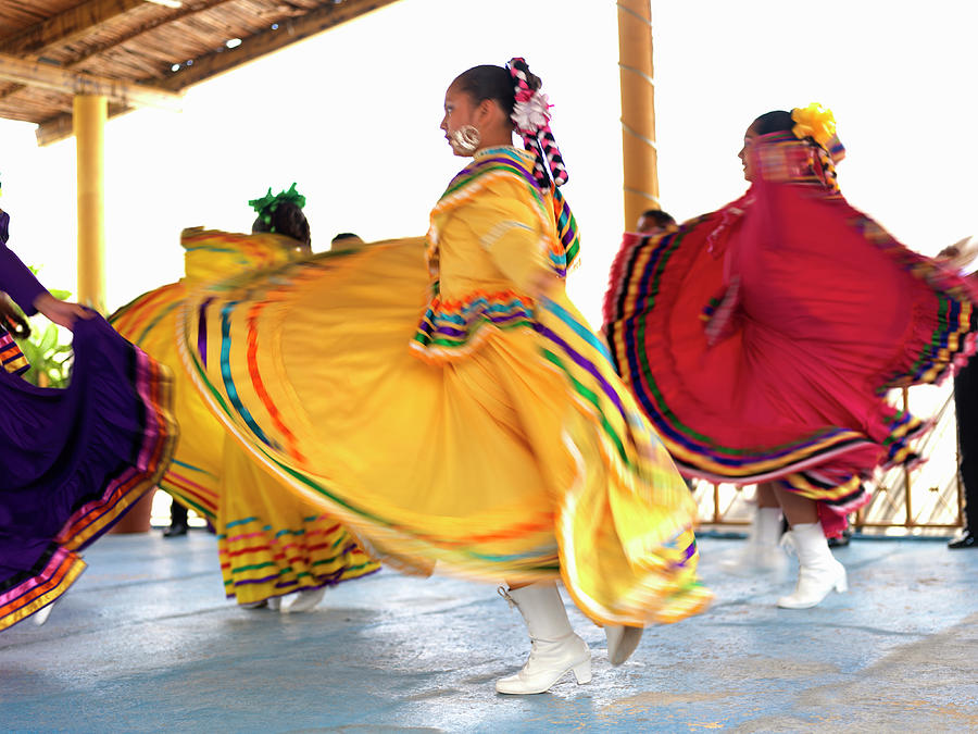 Dancers In Folkloric Costume Performing Photograph by Cosmo Condina Dancers In Folkloric Costume Performing Photograph by Cosmo Condina