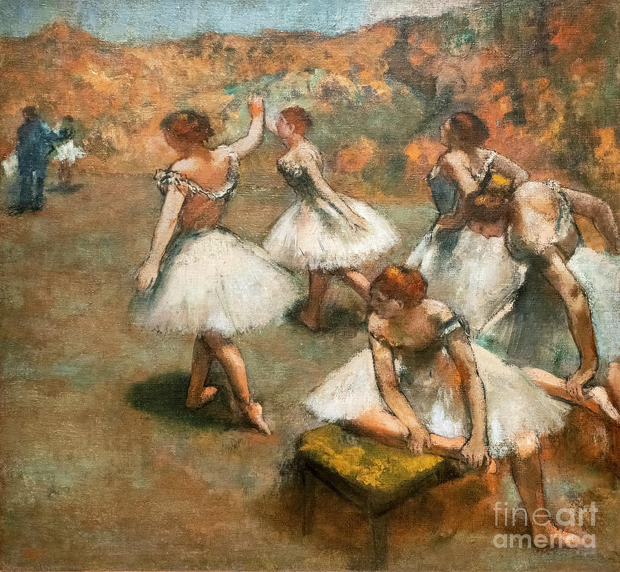 Dancers On The Stage By Degas Painting by Edgar Degas