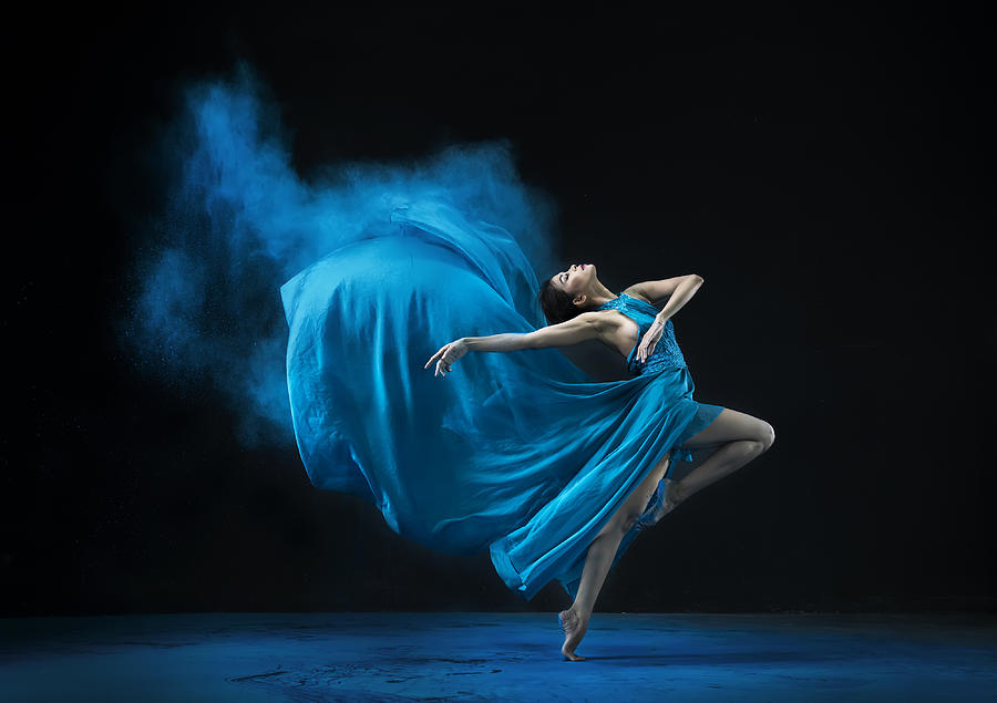 Dancing Blue Photograph by Mieke Suharini