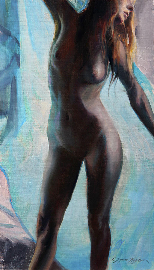 Nude Painting - Dancing Figure 1 by Anna Rose Bain