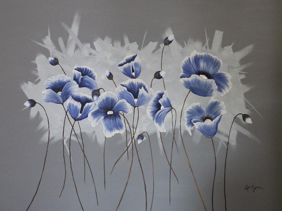 Dancing Poppys Painting by Berlynn