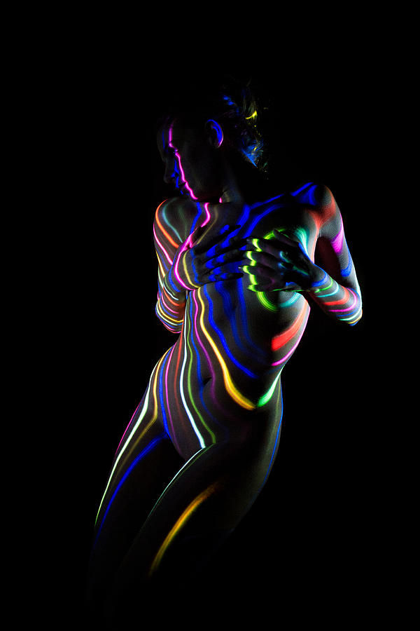 Nude Photograph - Dancing With Colours by Gianluca Li Causi