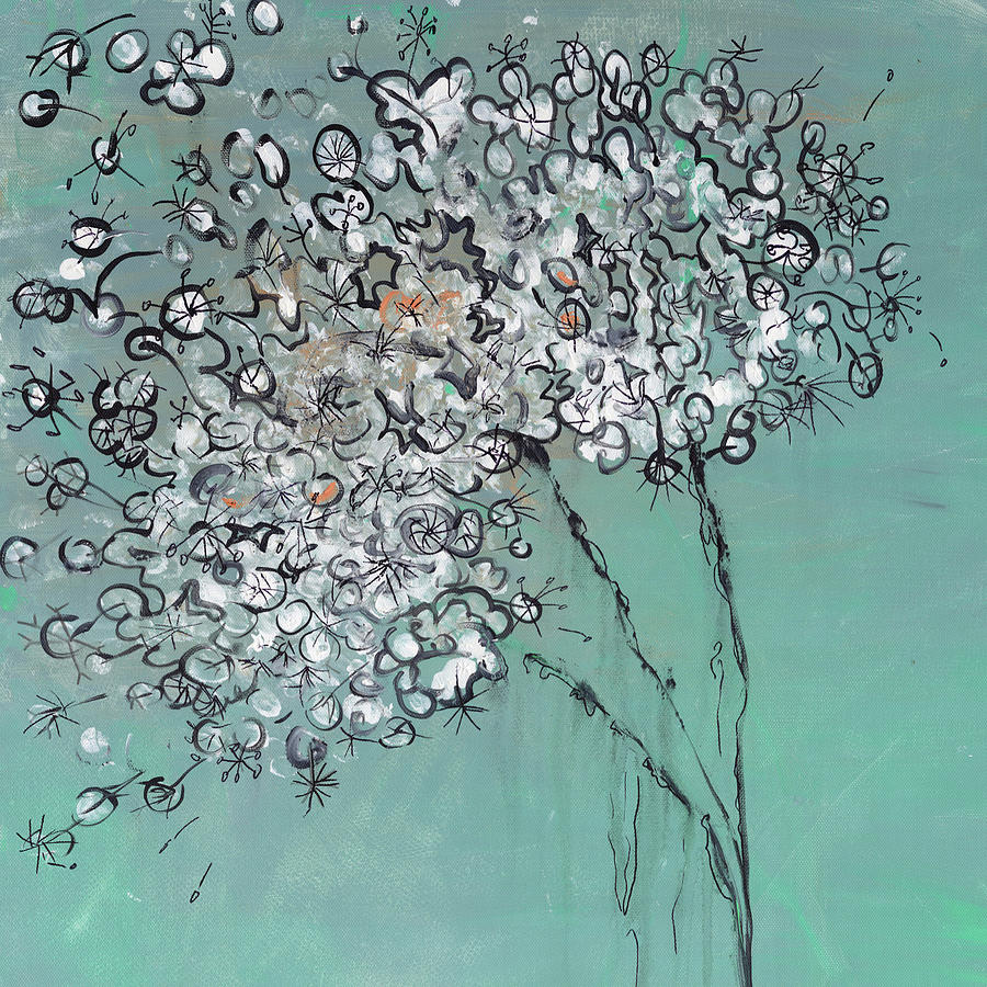 Abstract Painting - Dandelion by Ann Tygett Jones Studio