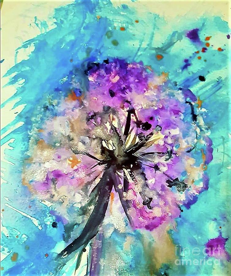 Dandelion Magic Painting by Tracey Lee Cassin