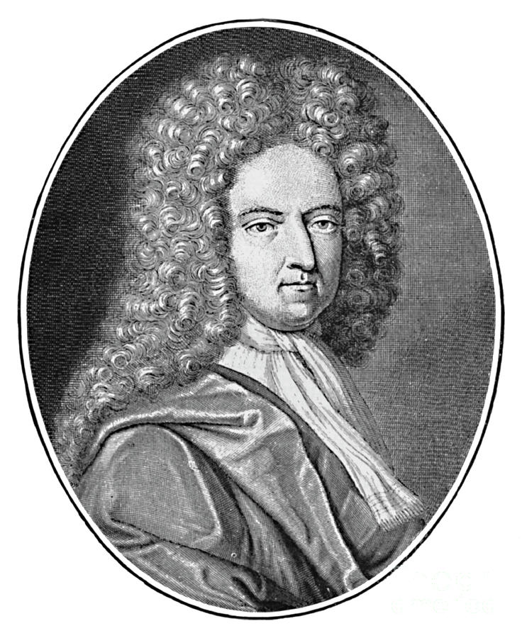Daniel Defoe 1706 Drawing by Print Collector