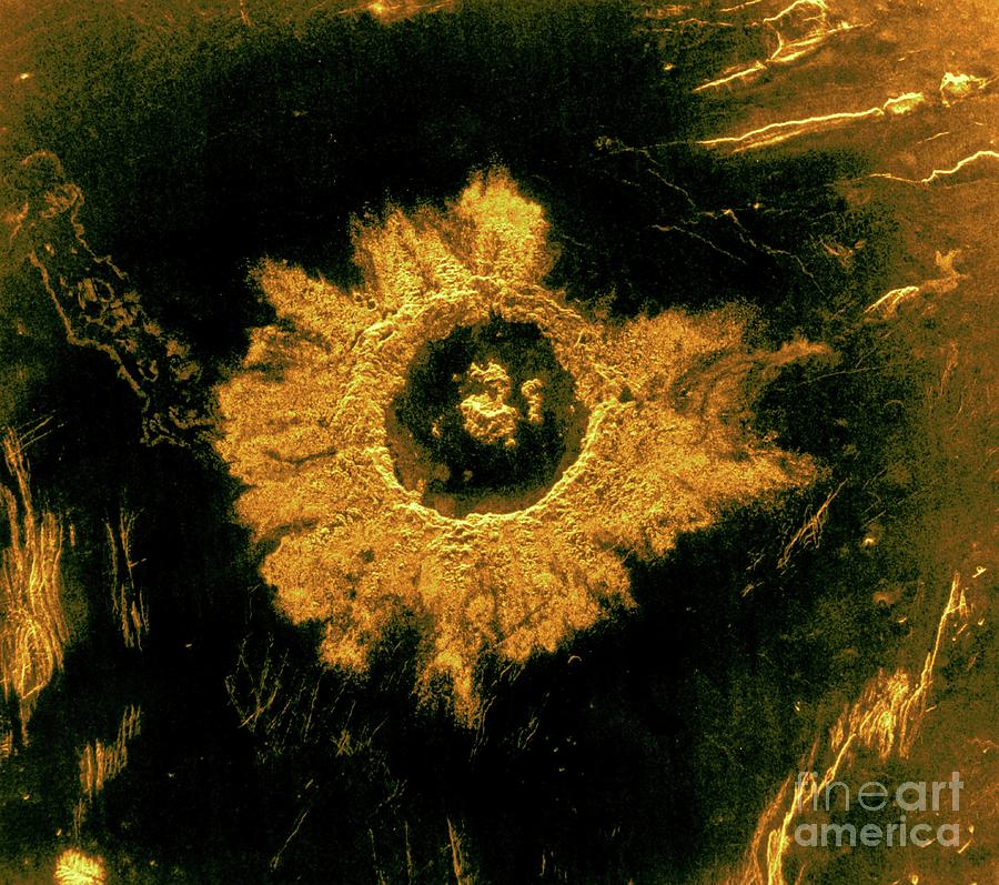 Danilova Crater Photograph by Nasa/jpl/science Photo Library