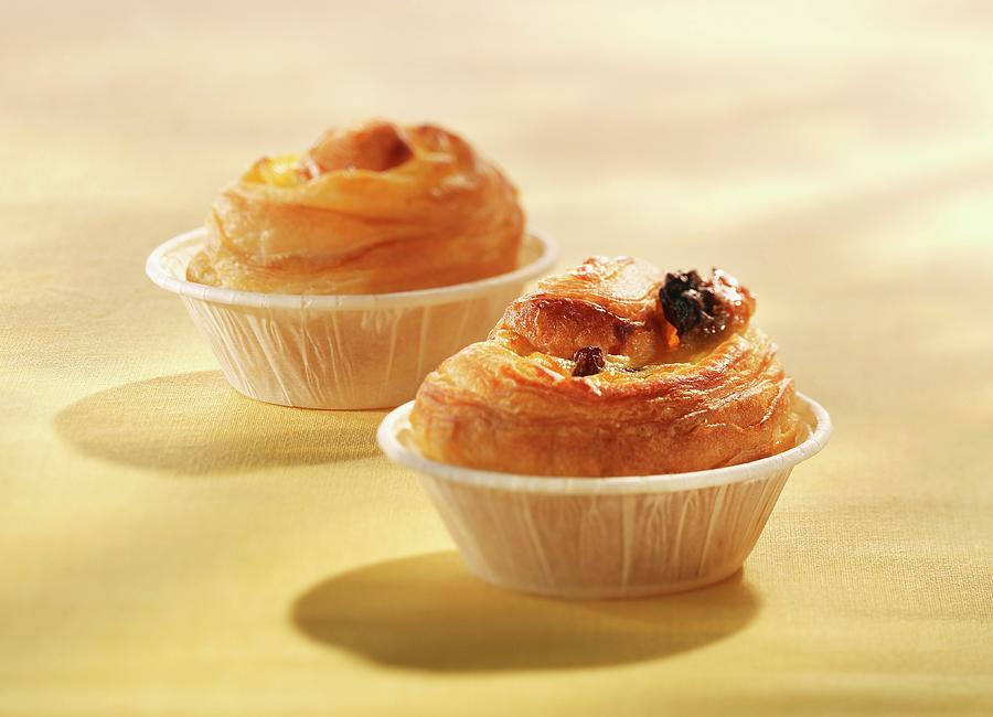 Danish Pastries In Paper Muffin Cups Photograph by Foodfoto Kln