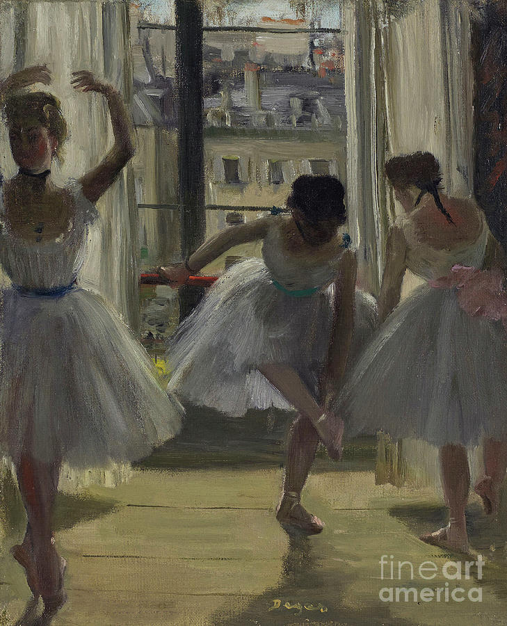 Danseuses Dans Une Salle Dexercice Drawing by Heritage Images