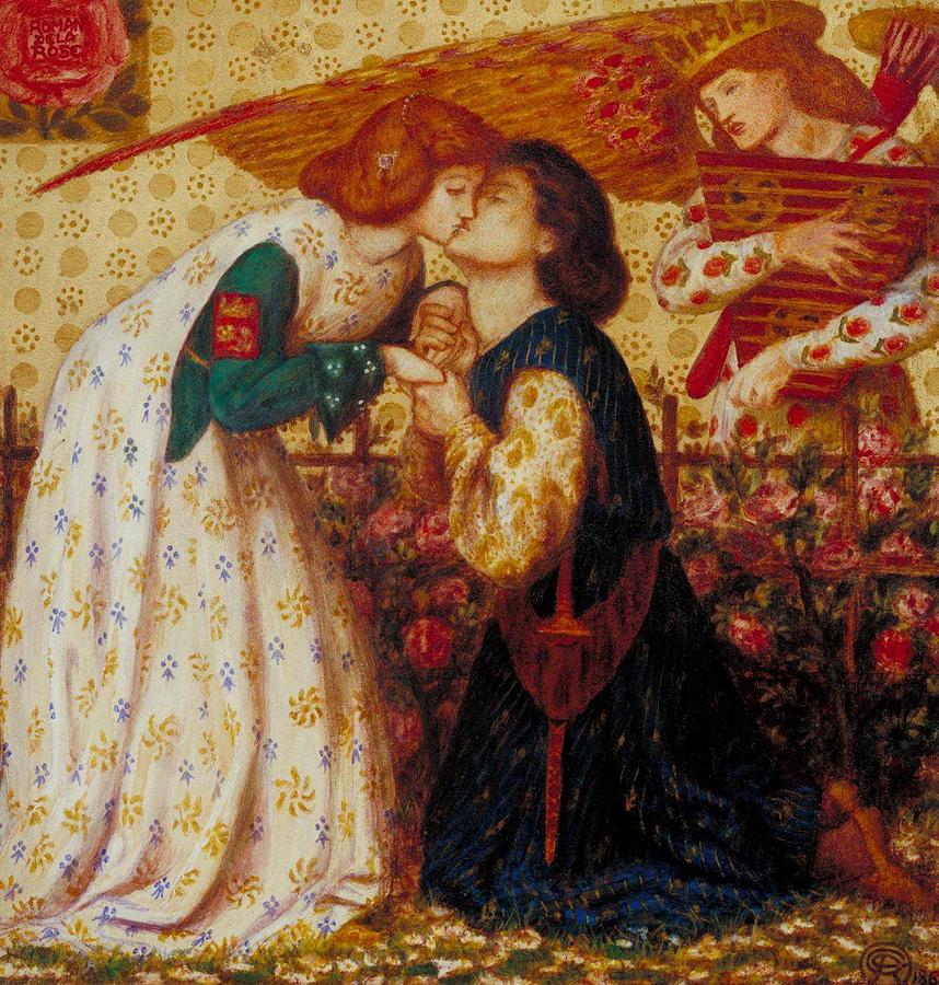 Dante Gabriel Rossetti Roman de la Rose 1864 Painting by Celestial ...
