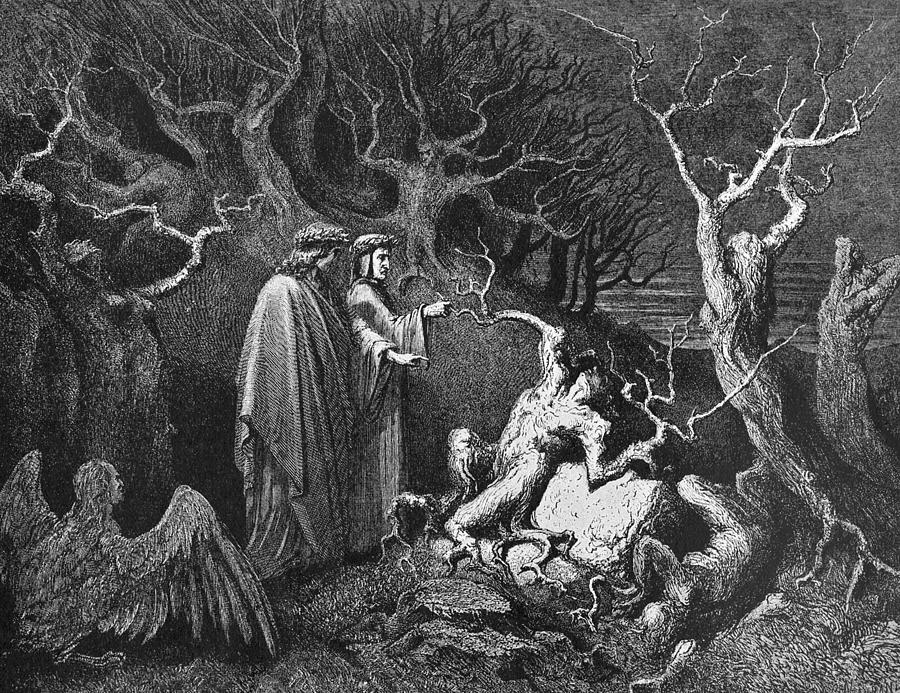 Dantes Purgatory Painting by Gustave Dore
