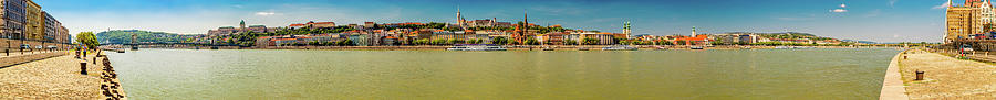 Danube river and landmarks in Budapest Photograph by Vivida Photo PC