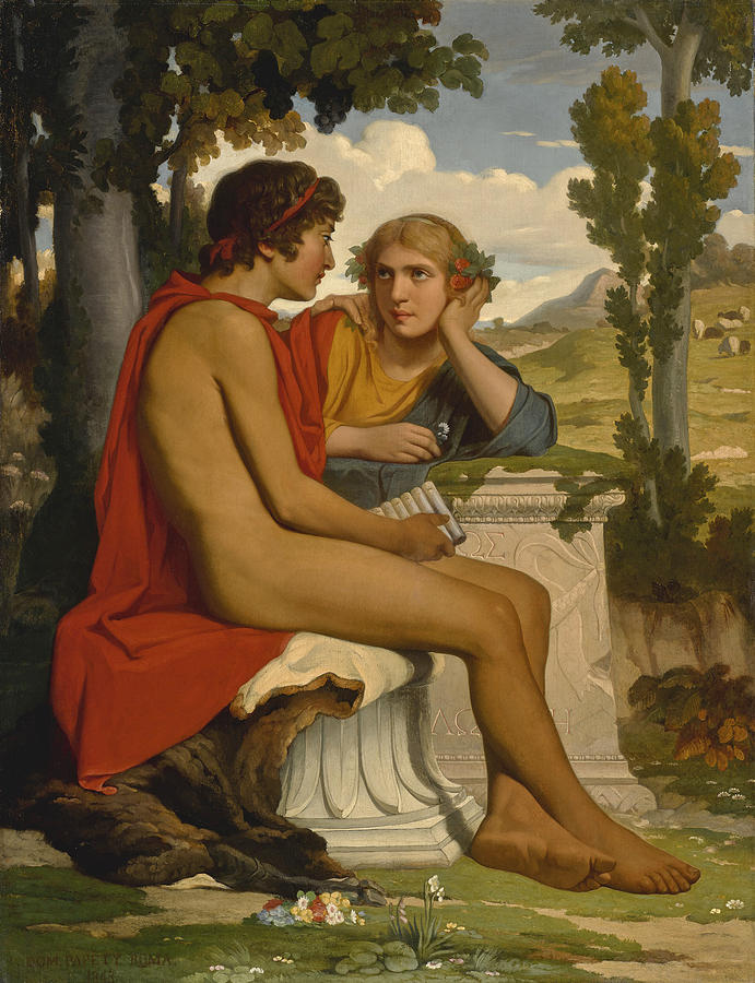 Daphnis and Chloe Painting by Dominique Papety