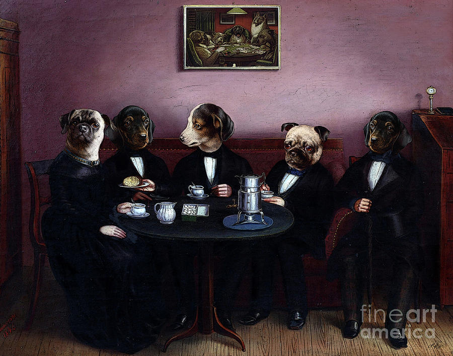 Dapper Dogs Digital Art by Kenneth Rougeau