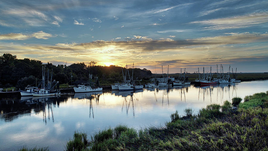 Darien Shrimping Fleet 3 Photograph by Kenny Nobles - Fine Art America