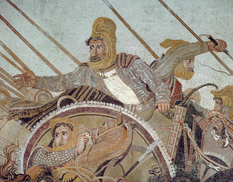 Darius IIi, From The Alexander Mosaic Painting by Roman School