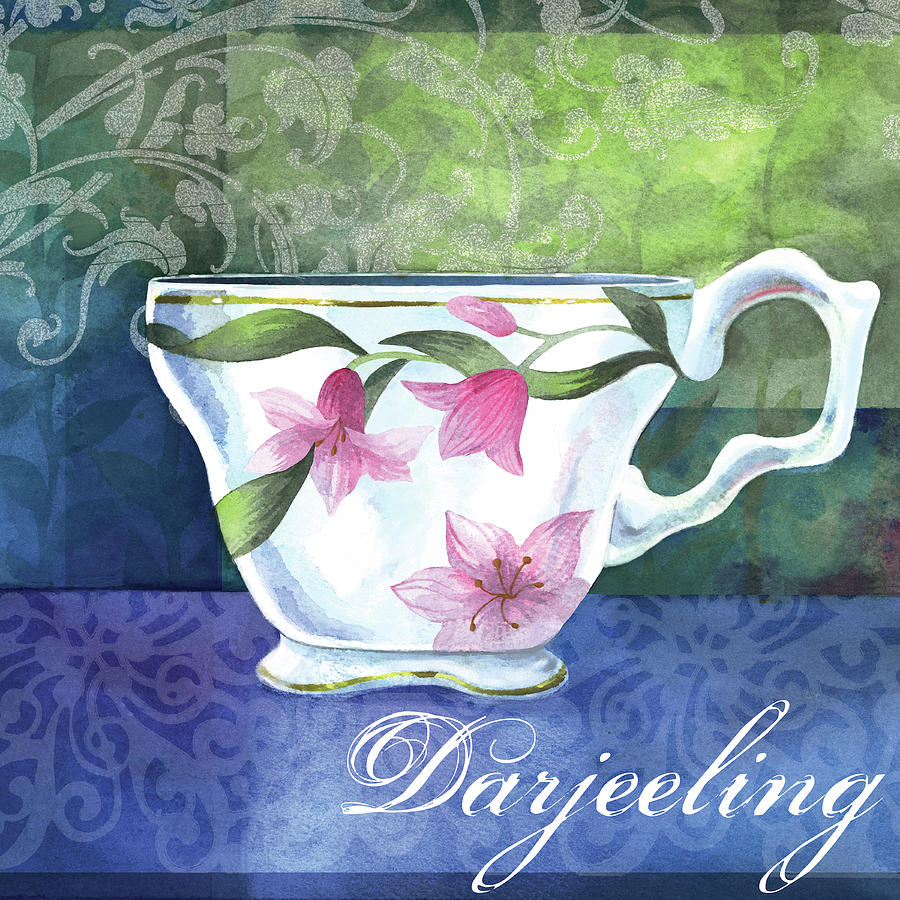 Darjeeling Tea Mixed Media - Darjeeling by Fiona Stokes-gilbert