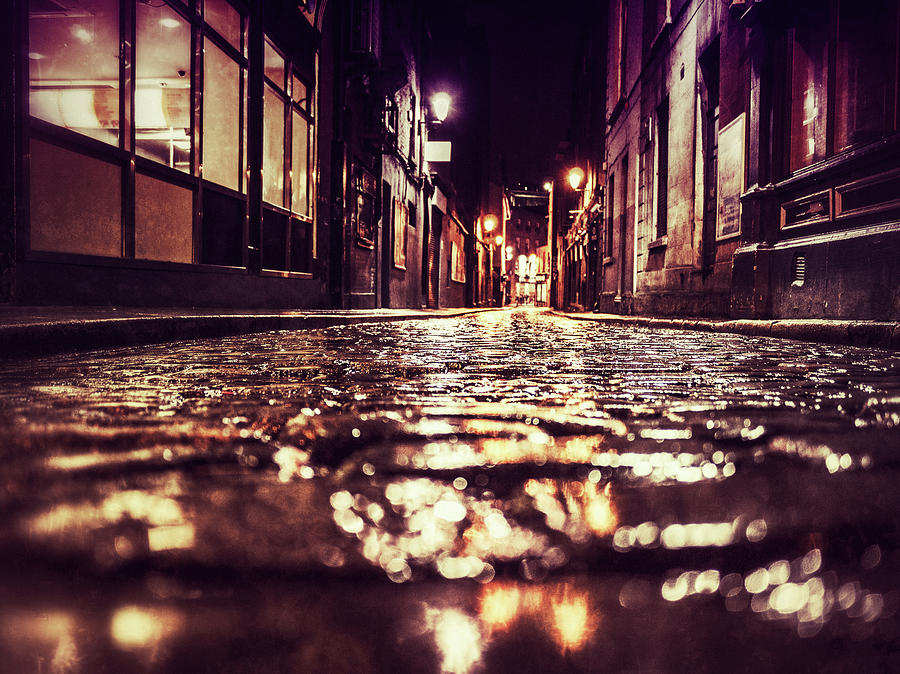 Dark Backstreet In Dublin Photograph by Moreiso