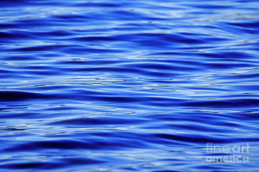 Dark Blue Water Ripples Background Photograph by Sandra Js