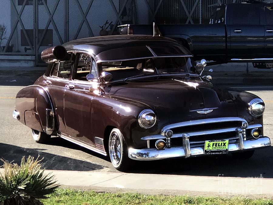 Dark-brown vintage car. Cool Photograph by Sofia Goldberg - Fine Art