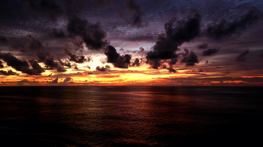 Sunset Photograph - Dark Sunset by Ocean View Photography