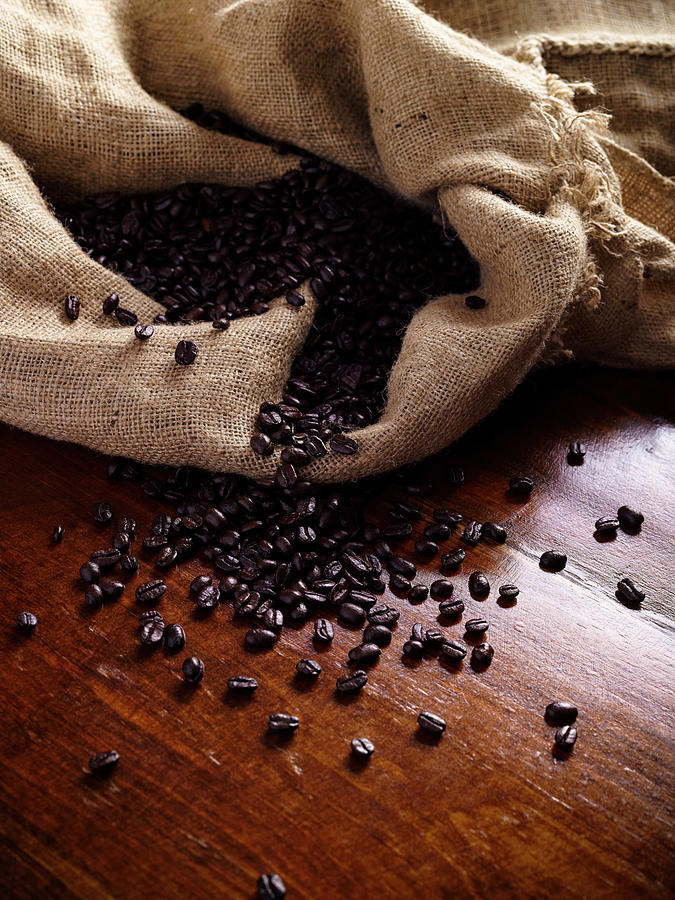 Dark Coffee Beans Photograph by Stephen Caissie Photo