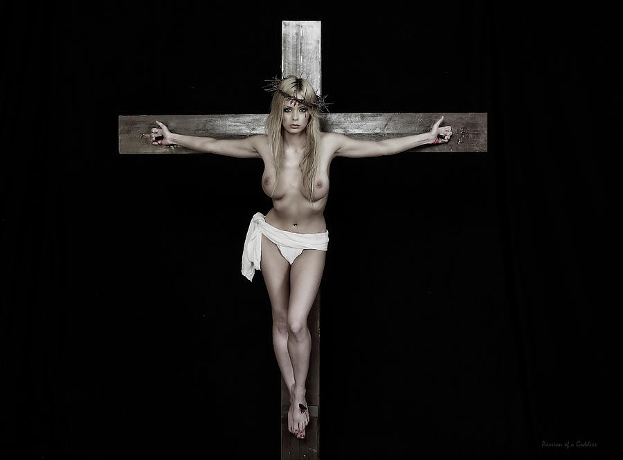 Jesus Christ Photograph - Dark Color Crucifix by Ramon Martinez