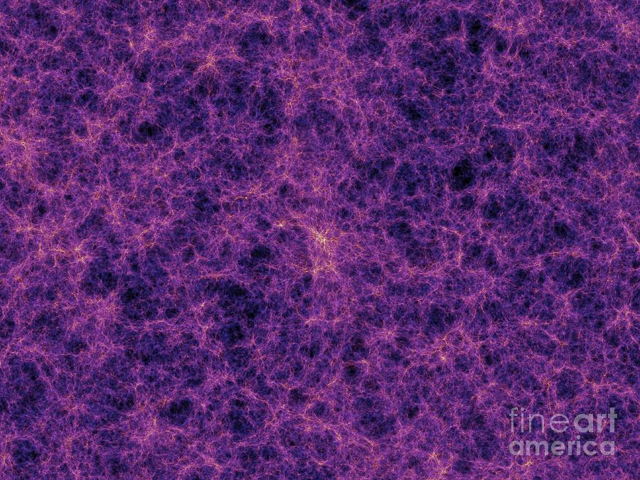 Dark Matter Distribution Photograph by Volker Springel/max Planck Institute For Astrophysics/science Photo Library