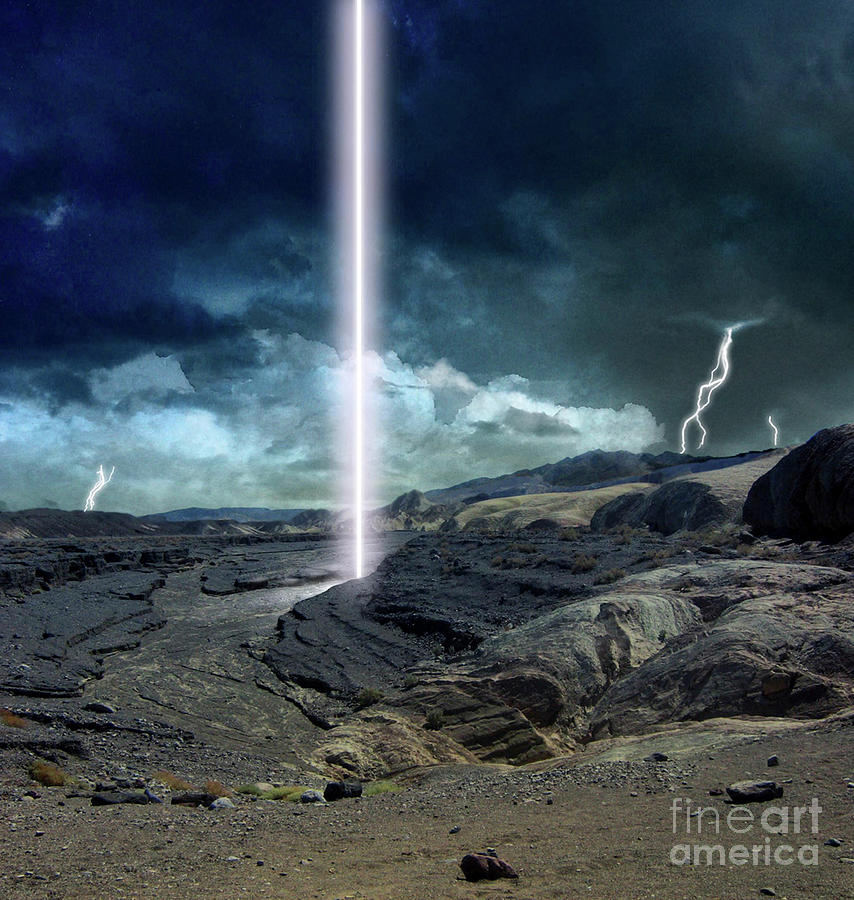 Dark Matter Lightning Bolt Photograph by Ron Miller / Science Photo Library