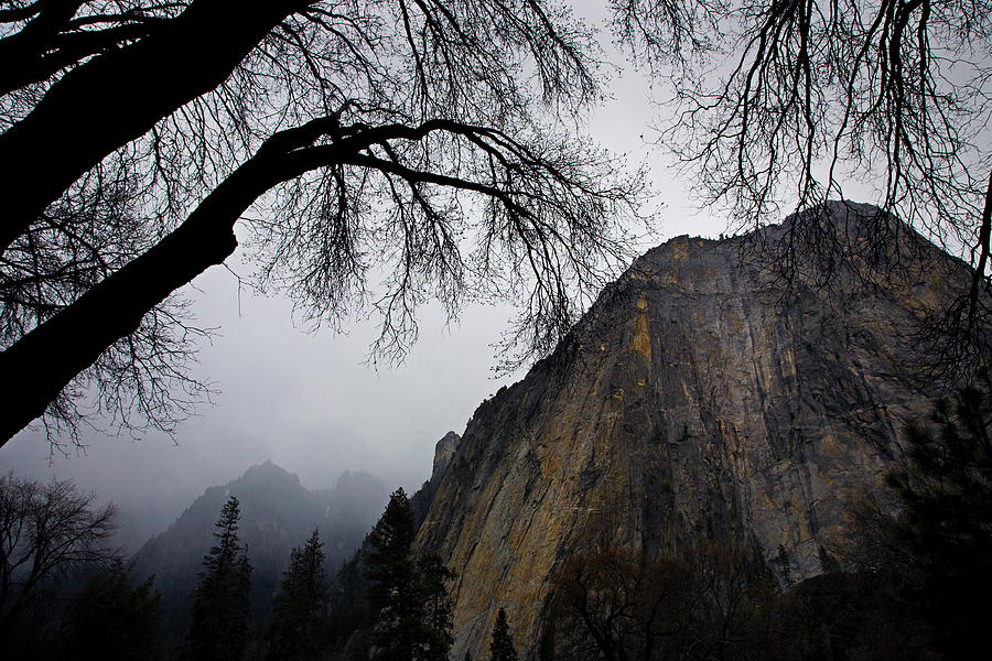 Dark Mountain Yosemite Photograph by Fmbackx