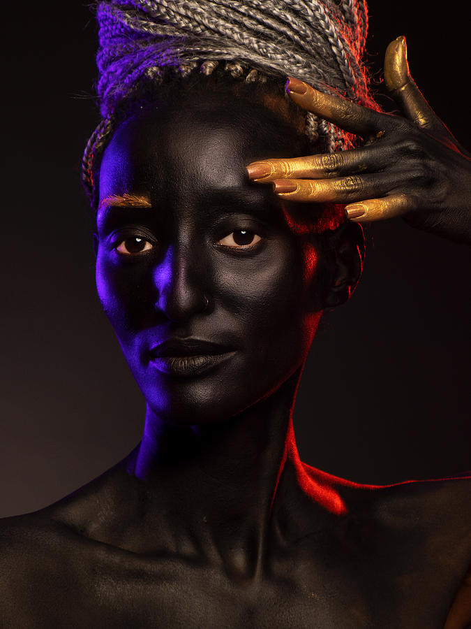 Dark-skinned Beautiful  Woman Photograph by Svetlana Kirzh