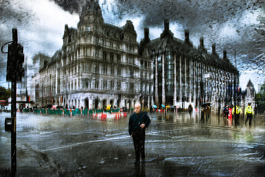 London Photograph - Dark Sky In The City by Nicodemo Quaglia