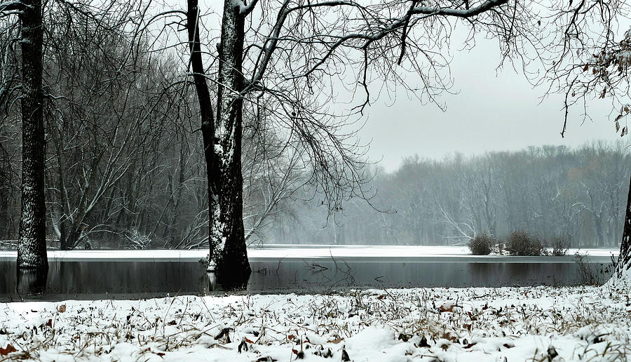Dark Waters Wintery Day Photograph by Sandra Js