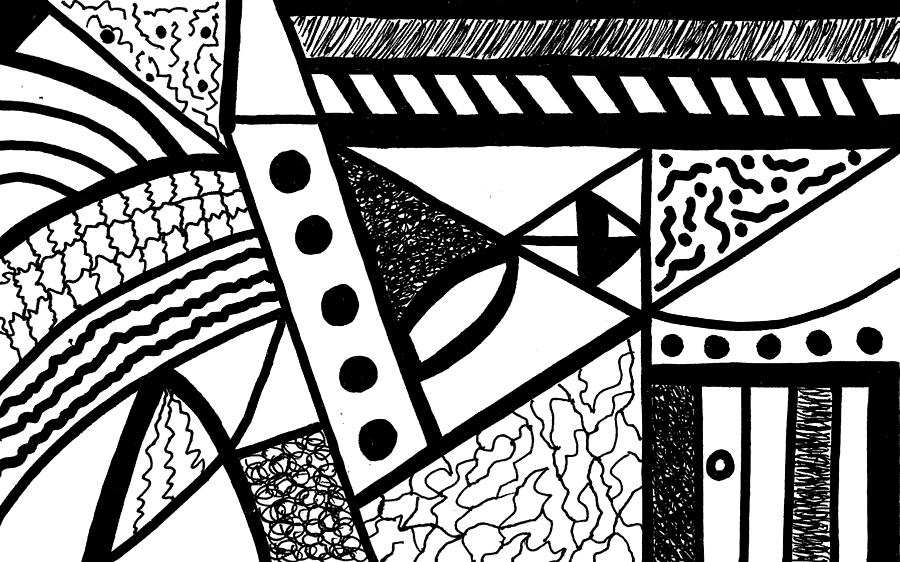 Darkness And Light 13 Drawing by Susan Schanerman Darkness And Light 13 Drawing by Susan Schanerman