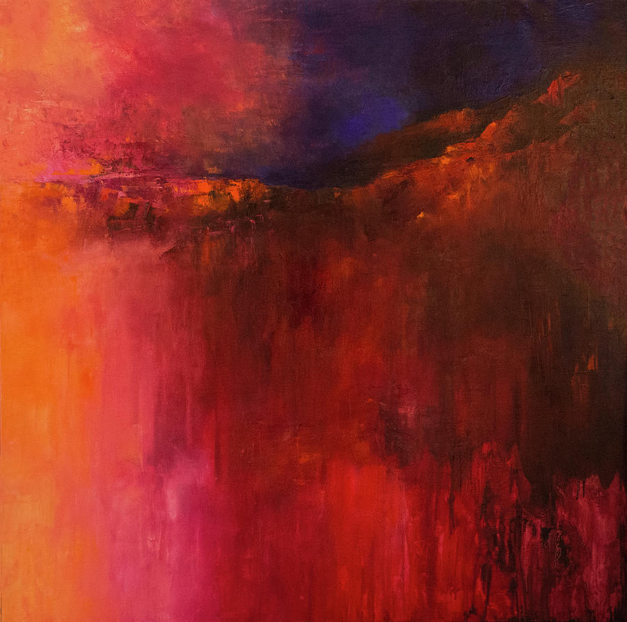 Abstract Painting - Darkness Descends by Aleta Pippin