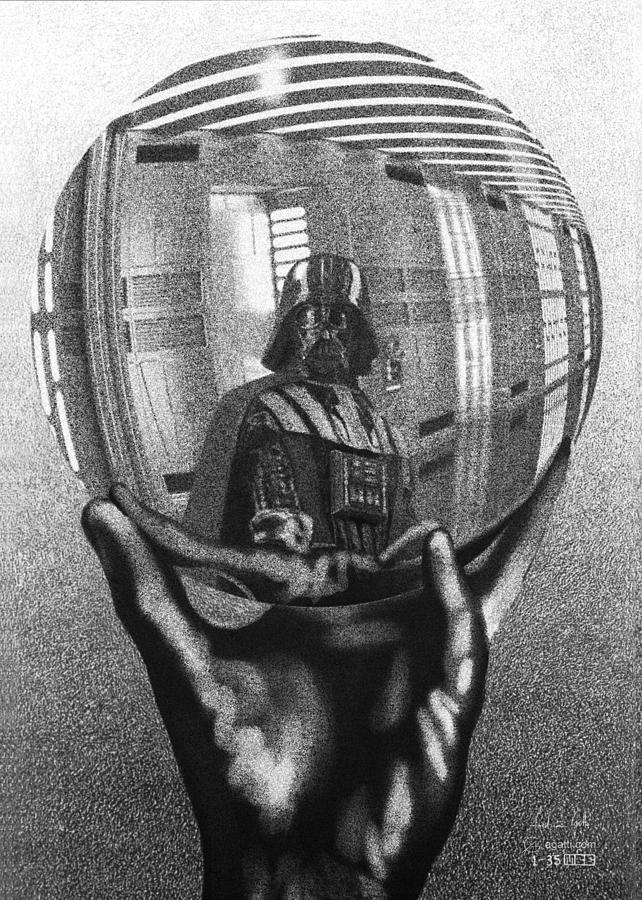 Star Wars Digital Art - Darth Escher by Andrea Gatti