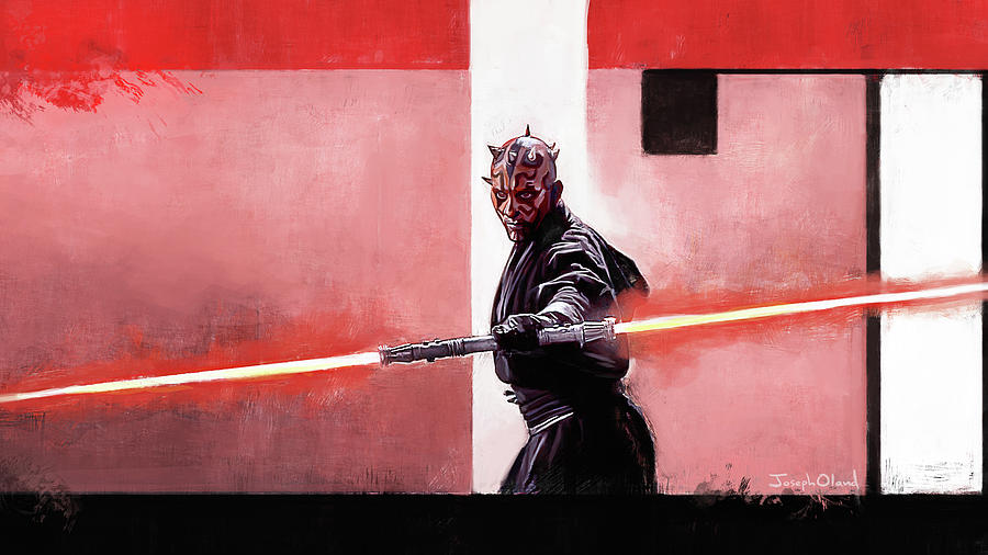 Star Wars Painting - Darth Maul - Star Wars by Joseph Oland