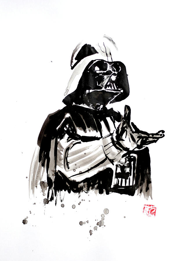 Star Wars Painting - Darth Vader 02 by Pechane Sumie