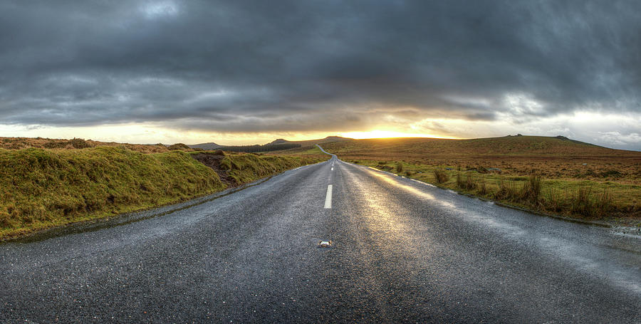Dartmoor Road At Sunrise Photograph by Adam Hirons Photography