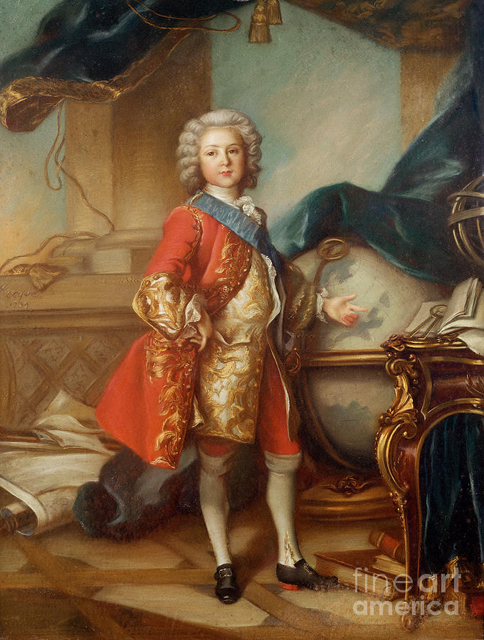 Dauphin Charles-louis Painting by Louis M. Tocque