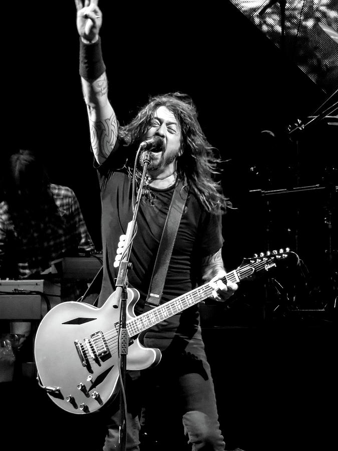 Foo Fighters Photograph - Dave Grohl, Houston TX by John Hardin