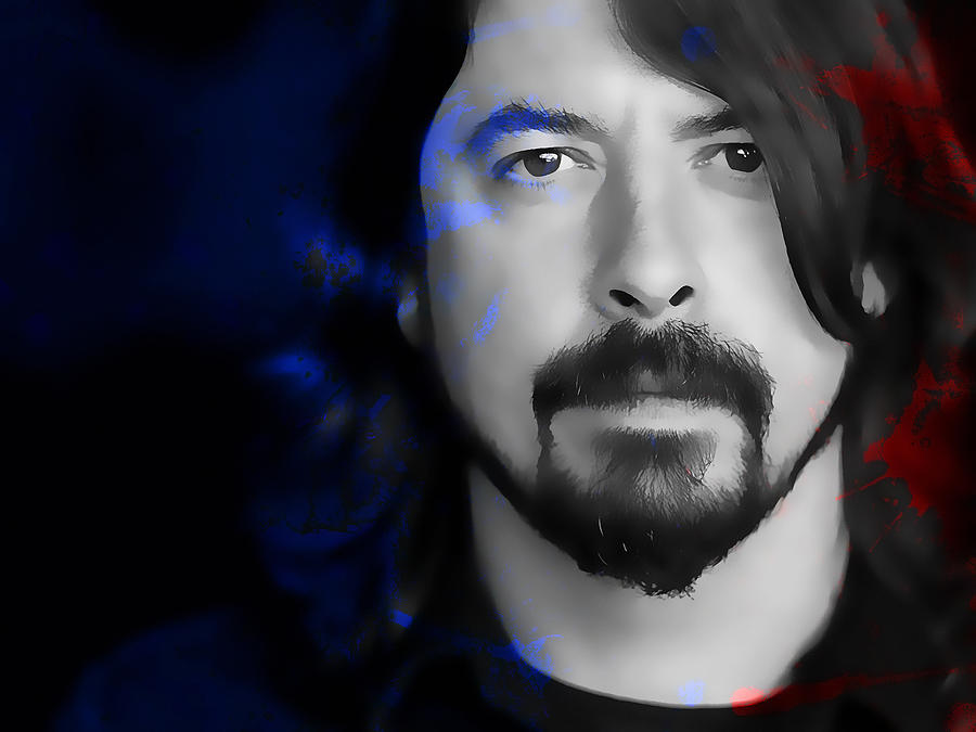 Dave Grohl Mixed Media by Marvin Blaine