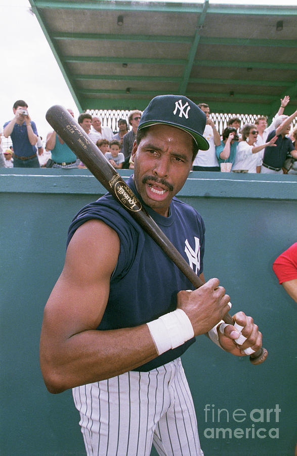 Dave Winfield Posing With Baseball Bat by Bettmann