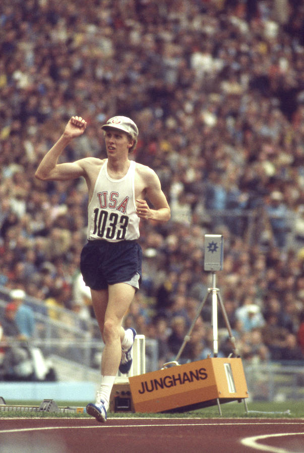 Munich Movie Photograph - Dave Wottle At The 1972 Summer Olympics by John Dominis